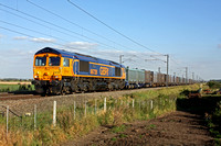 GBRf 66728 at Broad Fen Lane, Claypole, heading towards Newark,  ECML on 12.9.12 with 4E19 1130 Mountfield - West Burton empty gypsum containers