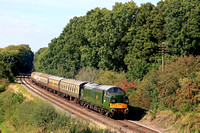 Class 37 No D6700 at Kinchley Lane with 1535 Loughborough to Leicester North  on 3.9.23 service at GCR Diesel Gala September 2023