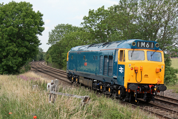 50044 (D444)'Exeter'looking superb at Chellaston heading towards Stenson Junction on 4.7.11 with 0Z40 1244 Codnor Park - Kidderminster movement returning from East Lancs Diesel Gala