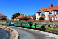 Railway Queen No 102 is a 15 inch Gauge 4-4-2 tender steam locomotive seen at the Rhyl Miniature Railway, first opened on 1st May 1911, with another trip round Marine Lake, Rhyl on 7.7.24