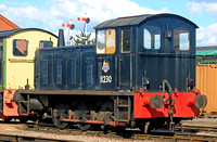 Drewry industrial shunter No 11230 arrived on the GWSR in 2003 and is now working at Toddington with its restoration almost complete  seen on 7.3.23 in the loco yard