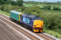 37423 with Inspection Saloon 'Caroline' at Cossington, MML on 25.6.08 with 2Z37 0810 Doncaster - Peterborough via the world