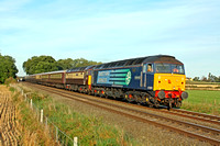47501 double heads 47832 (DIT)at East Goscote heading towards Syston East Junction on 6.10.13 on the revised 5Z55 1531 Peterborough - Crewe CS  Northern Belle ECS  working