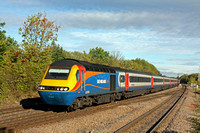 EMT HST 43066 & 43081 passes Syston South Junction on 12.10.11 with 0928 Nottingham - London St Pancras International service