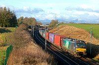 DRS 88002 'Prometheus' at Docker, WCML heading towards Tebay on 18.1.20 with 4S43 0637 Daventry Drs (Tesco) to Mossend Euroterminal intermodal